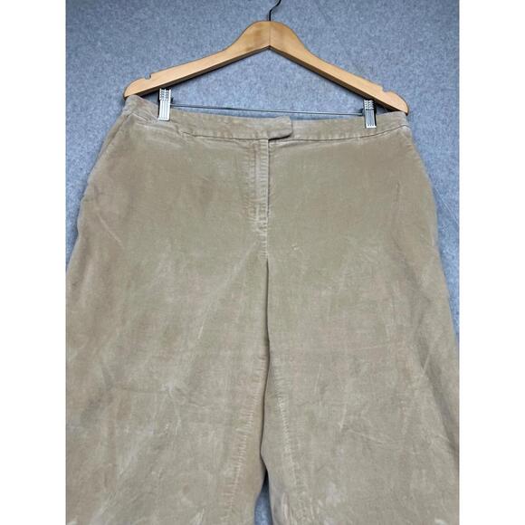 Talbots Corduroy Straight Leg Chino Pants Womens Petite 16 Casual Khaki - Picture 2 of 12